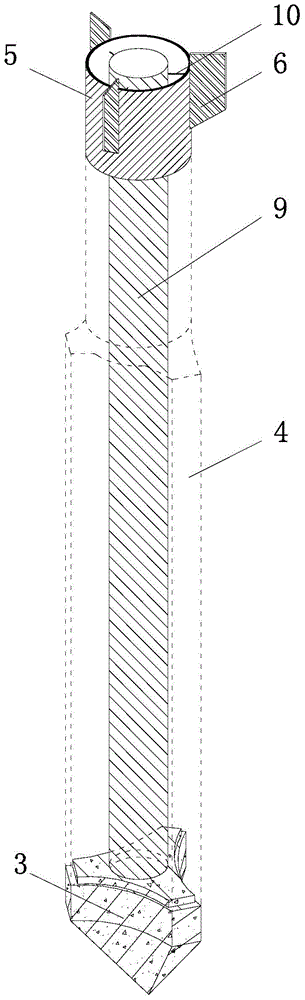 A construction method of special-shaped piles with carbon fiber bag cast-in-place anti-arch curved surface combination