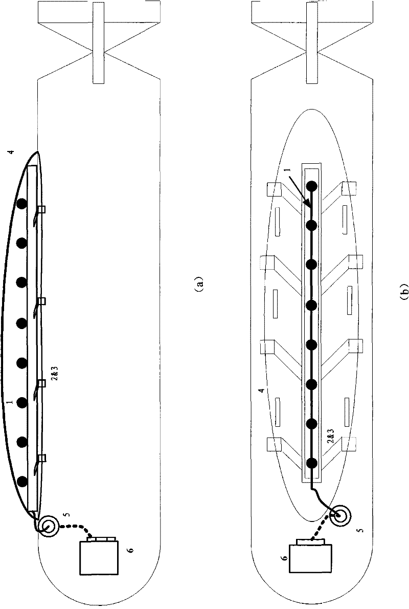 Single fin arrayed sonar equipment