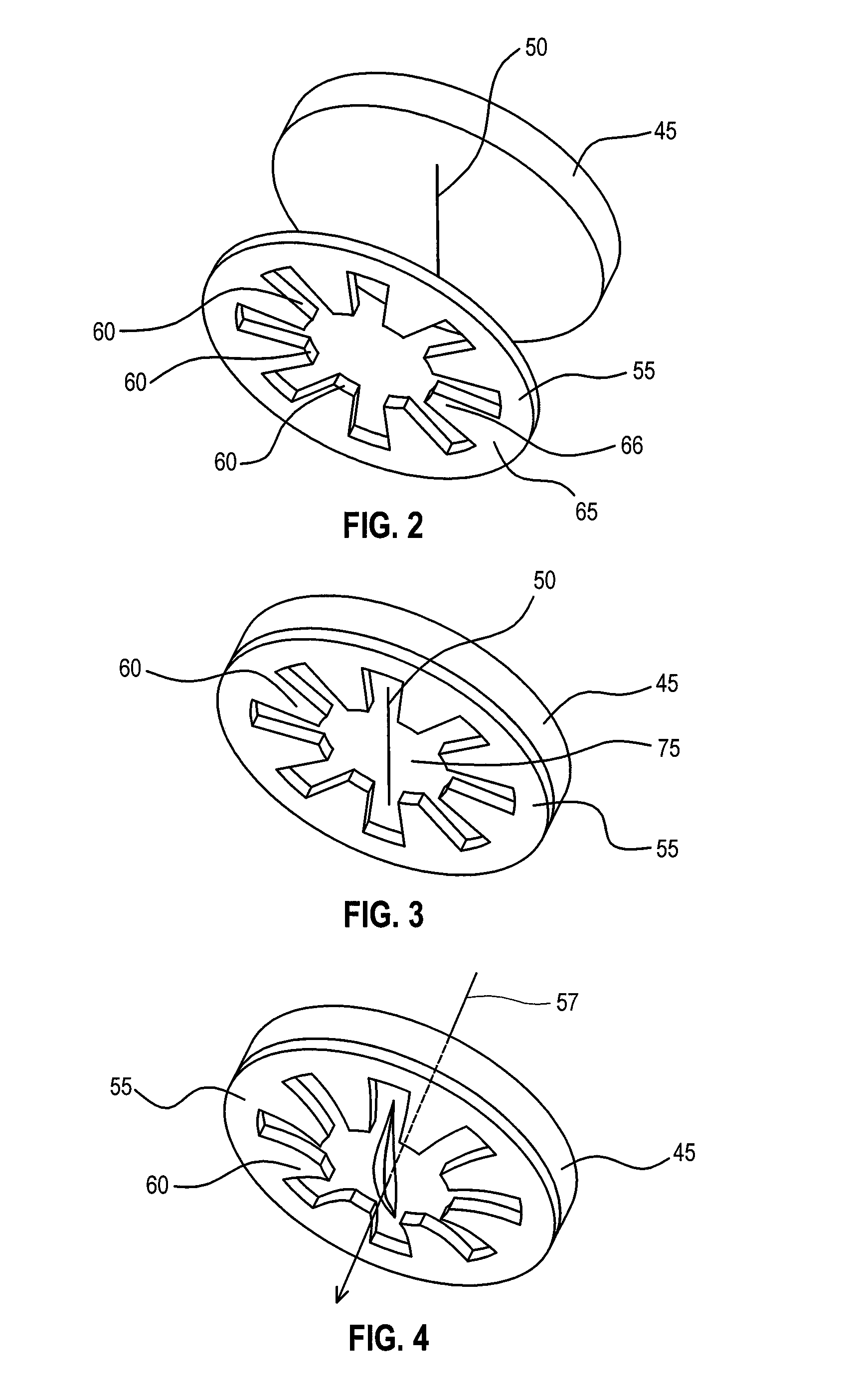 Pressure activated proximal valves