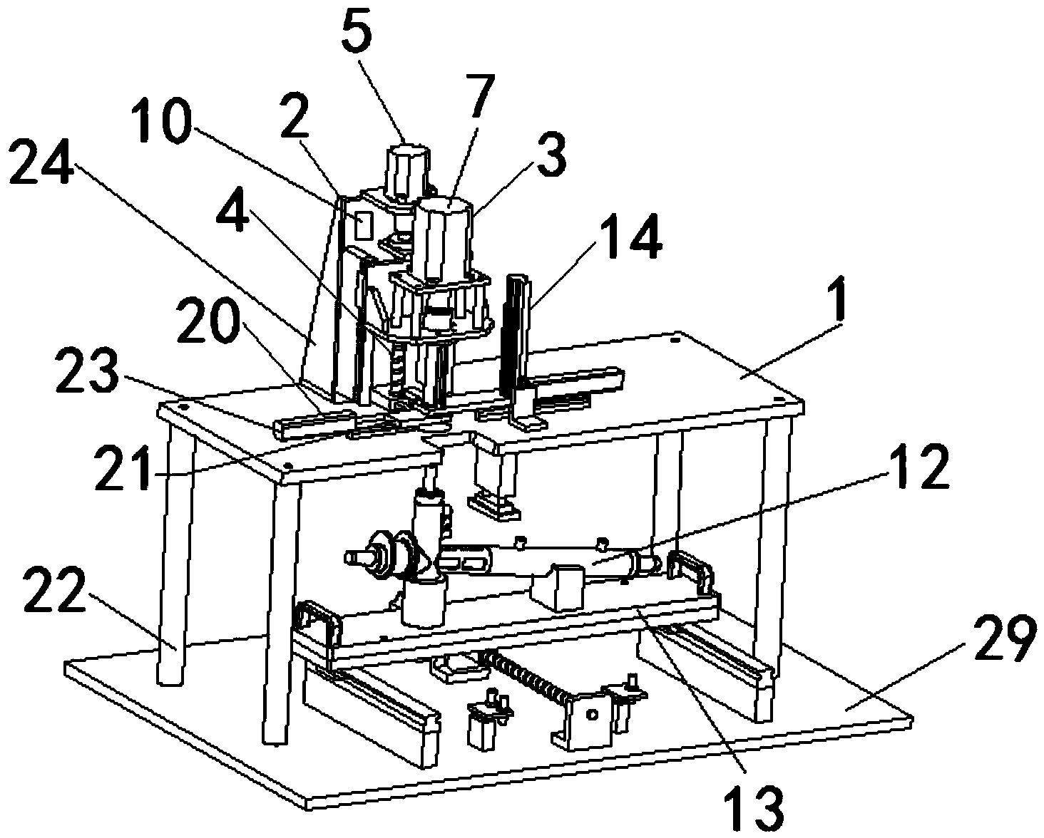 Snap spring pressing machine