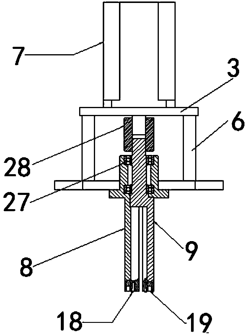 Snap spring pressing machine