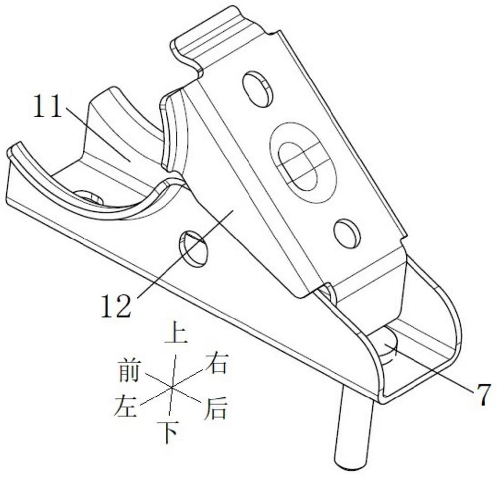 Steering column connecting support assembly and vehicle