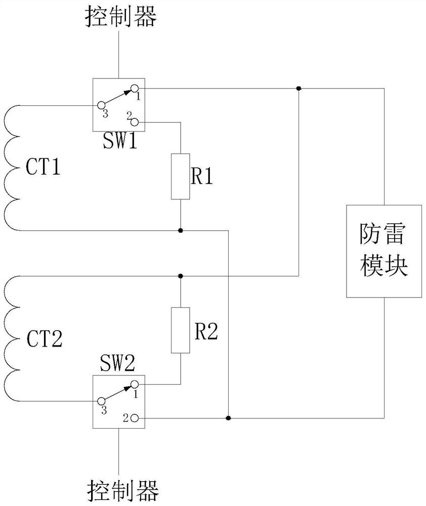 Overhead transmission line ground wire on-line energy-taking power supply system