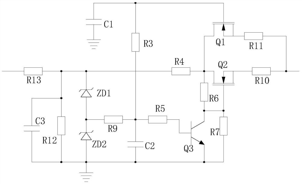 Overhead transmission line ground wire on-line energy-taking power supply system