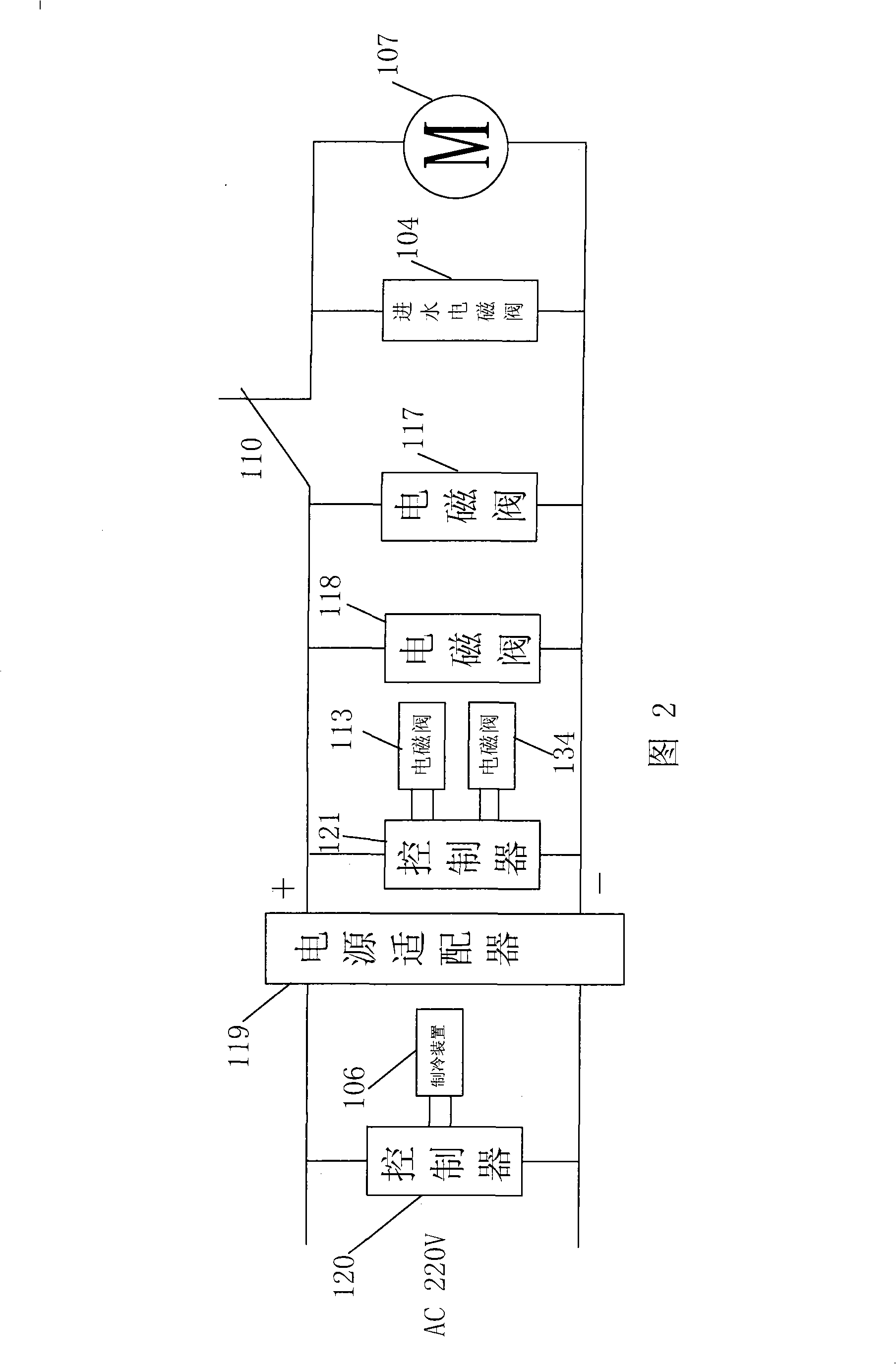 Directly drinking machine with electronic refrigeration