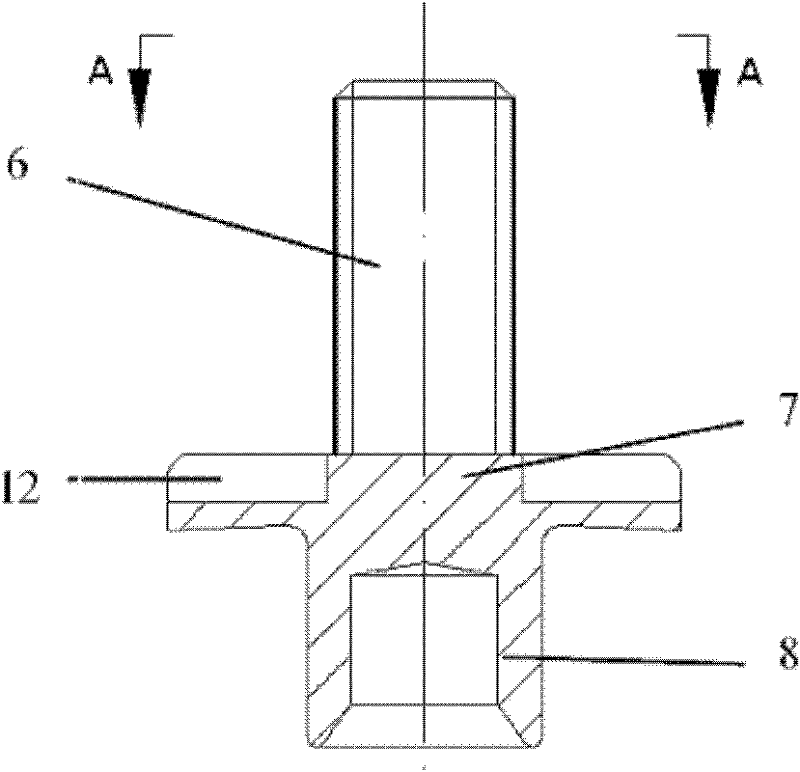 Single-sided self-piercing friction stub rivet welding device and connection method thereof