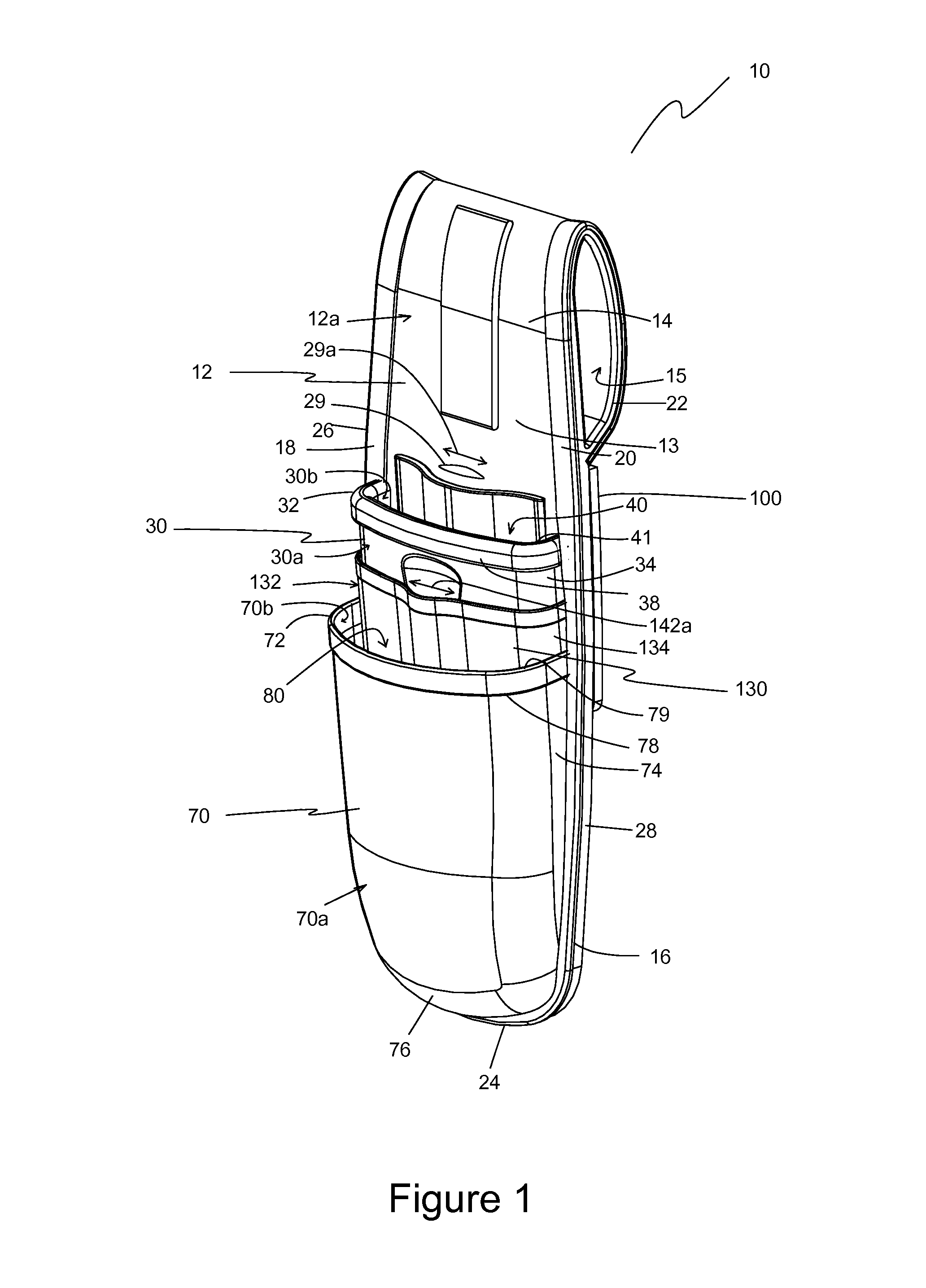 Double tool pouch with retractor pockets