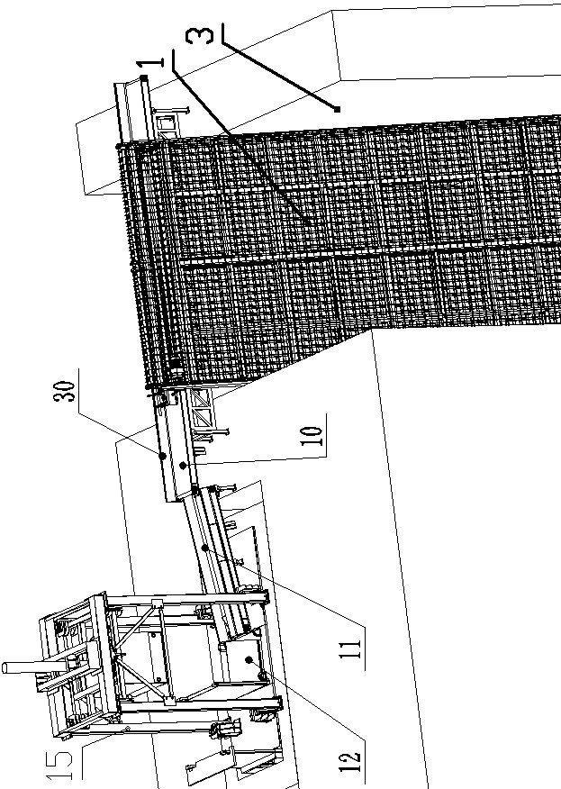 Main canal water surface flotage unwatched treatment system and operation method