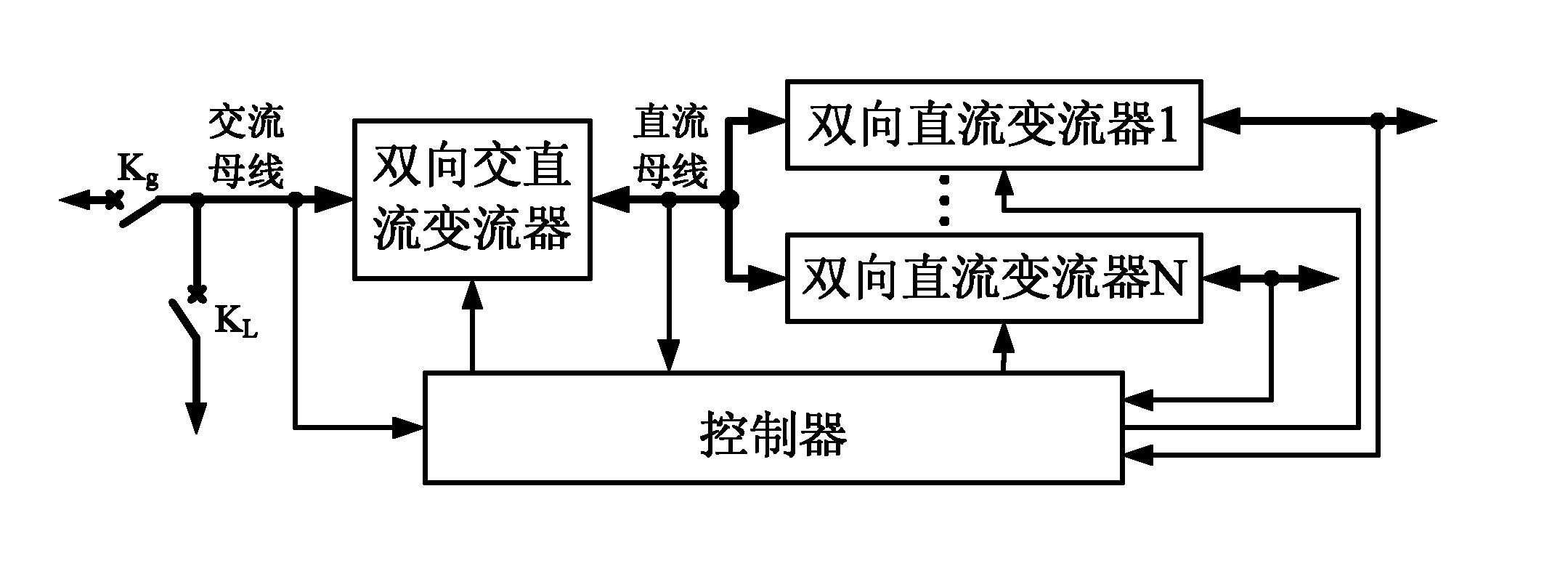 Two-level charge-discharge system