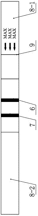 Test paper strip for rapidly detecting traces of chlorothalonil and preparation method thereof