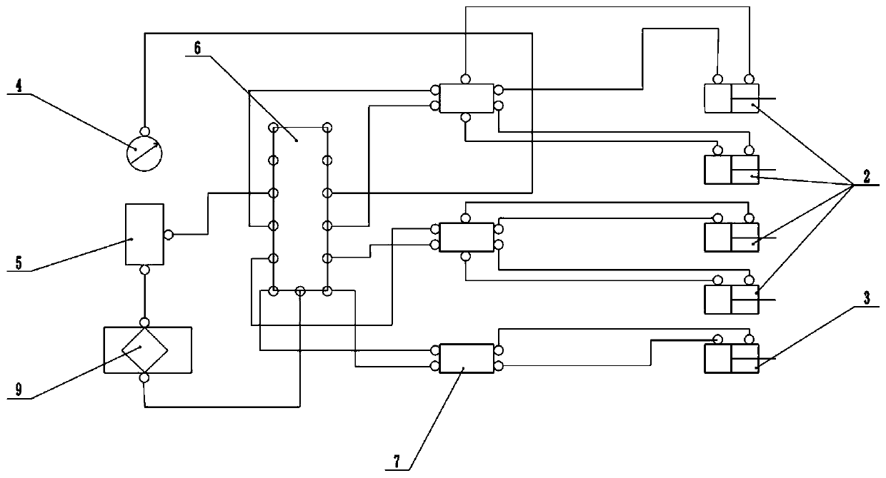 Hydraulic limiting device of fully-mechanized excavating machine