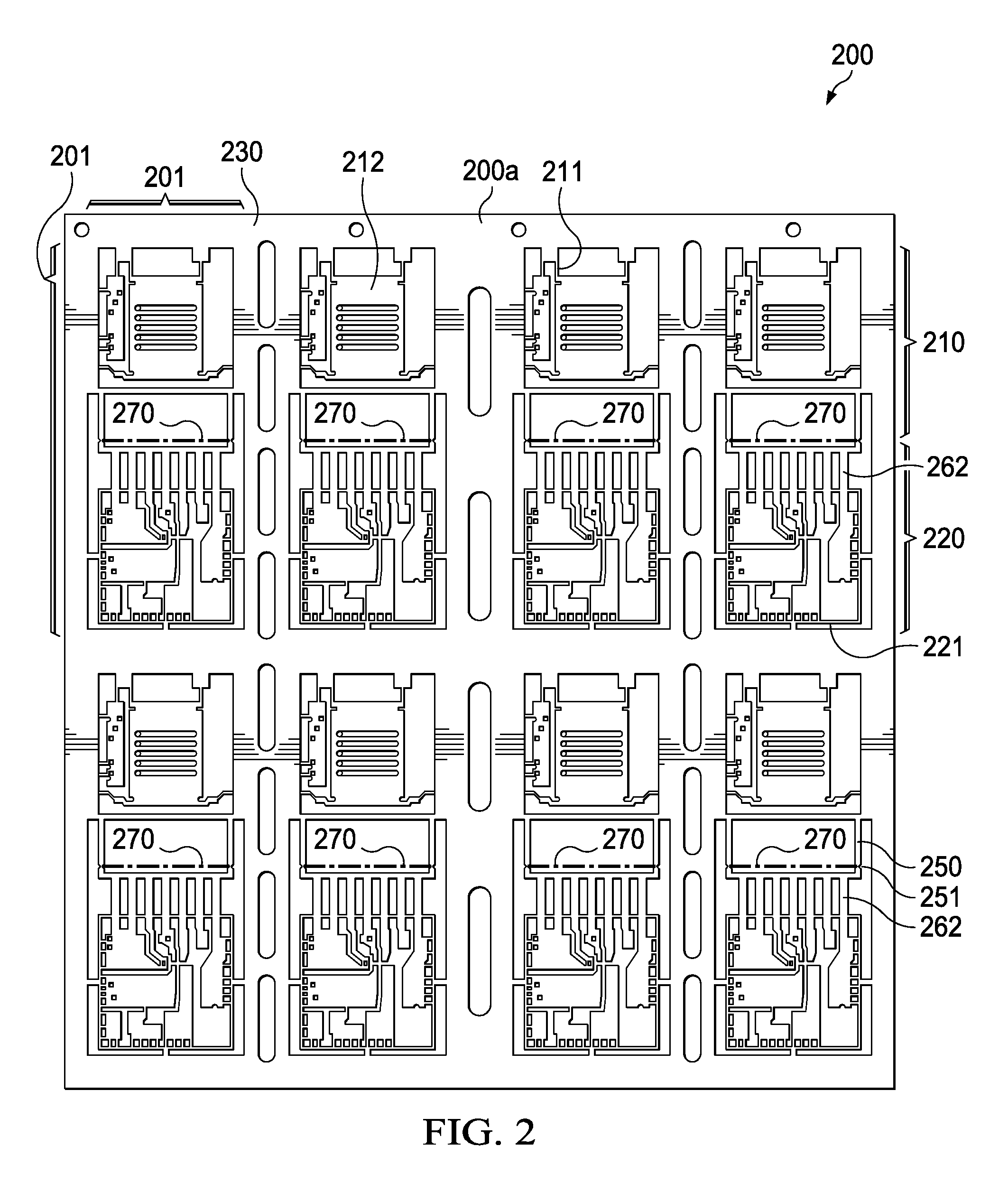 Flippable leadframe for packaged electronic system having vertically stacked chips and components