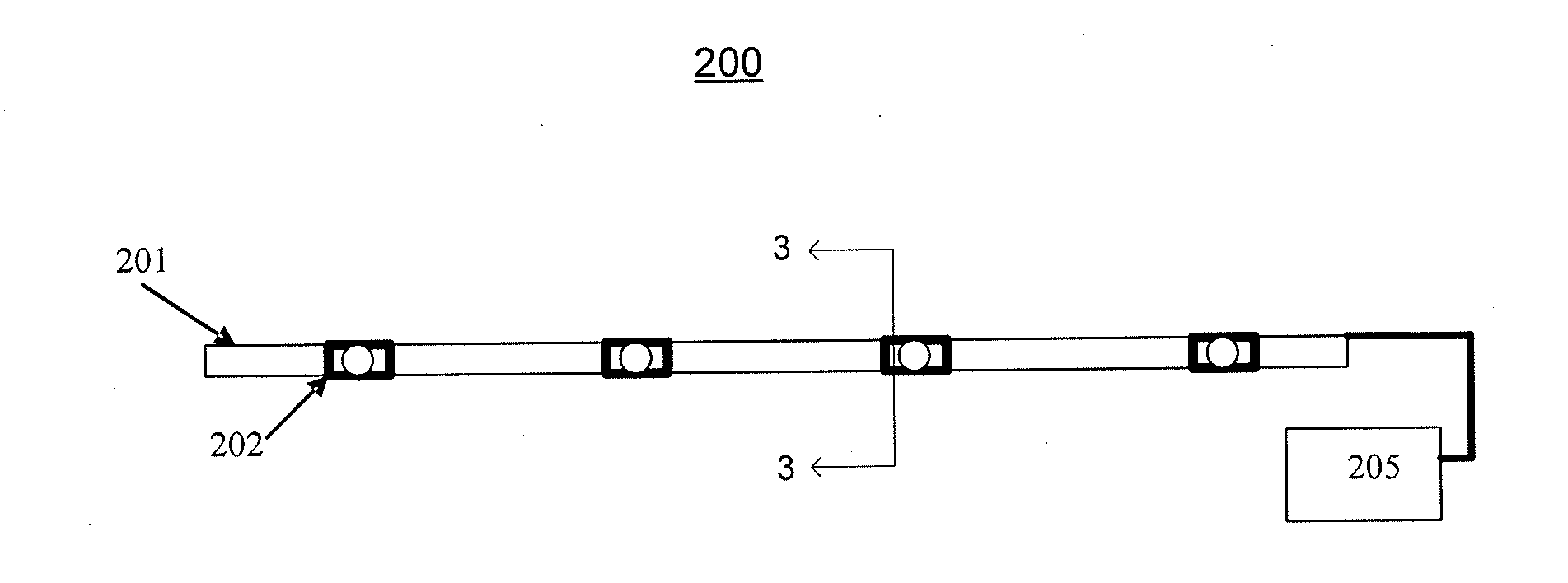 Integrally formed single piece light emitting diode light wire