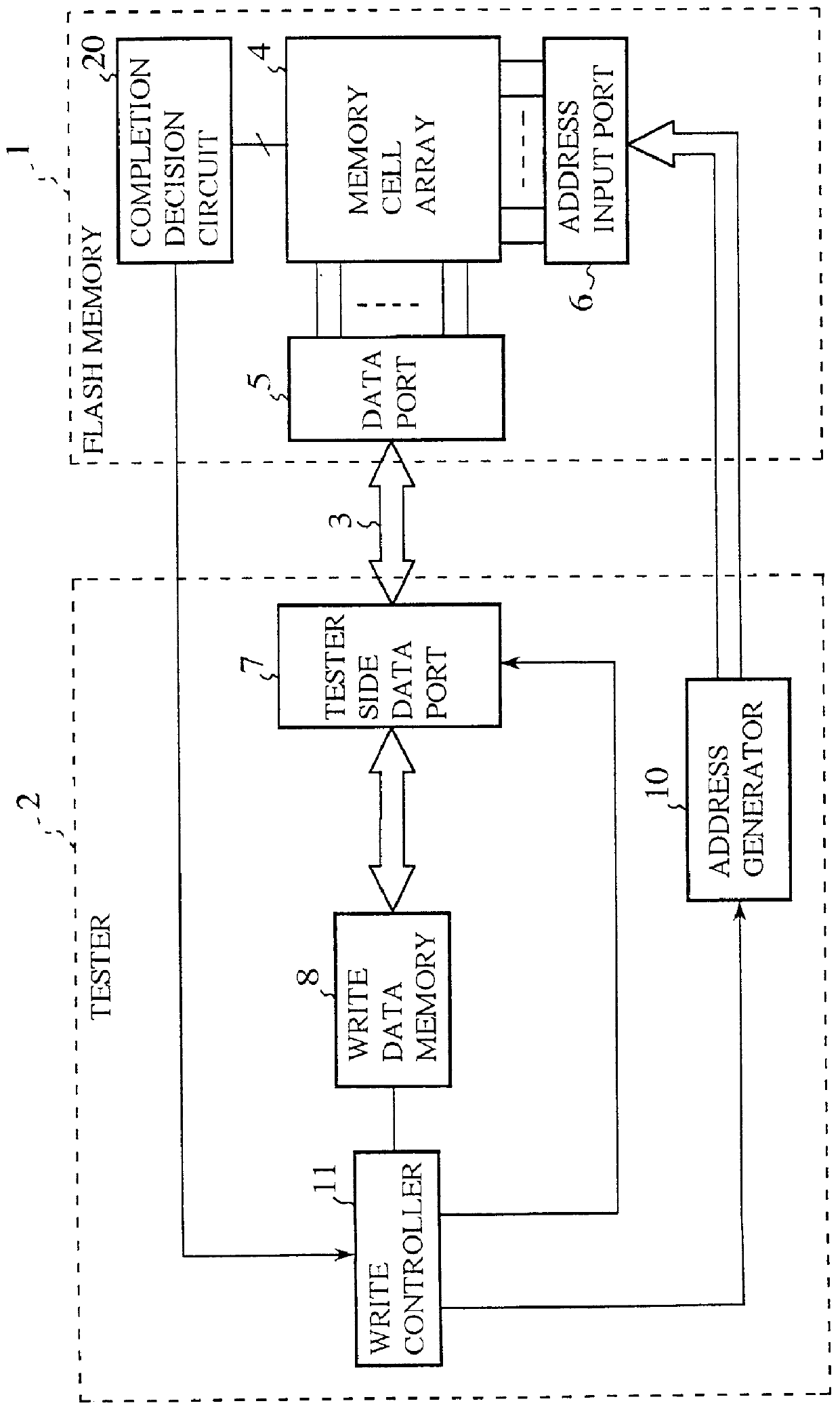 Nonvolatile memory with reduced write time/write verify time and semiconductor device thereof