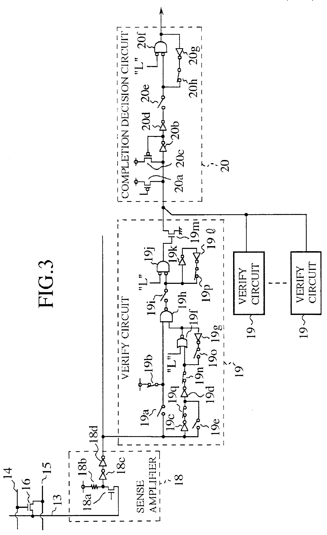 Nonvolatile memory with reduced write time/write verify time and semiconductor device thereof