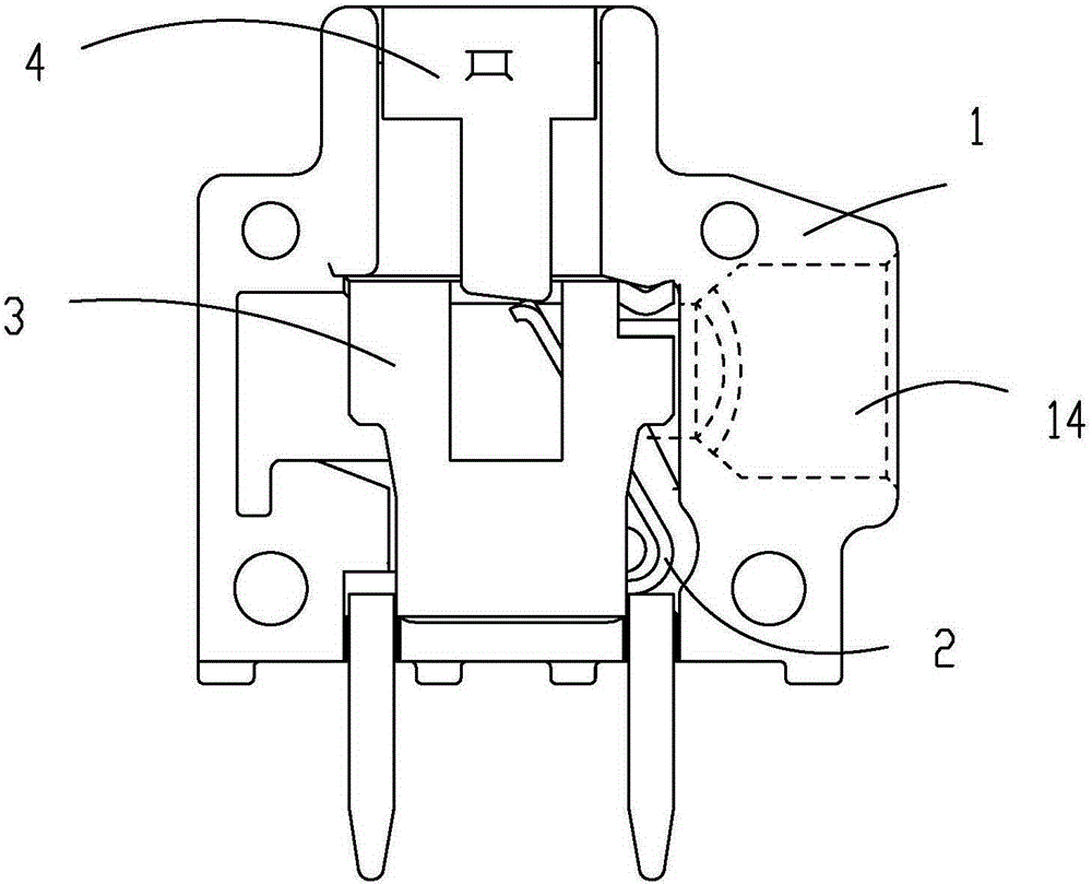 Bolt-free PCB wiring terminal provided with button