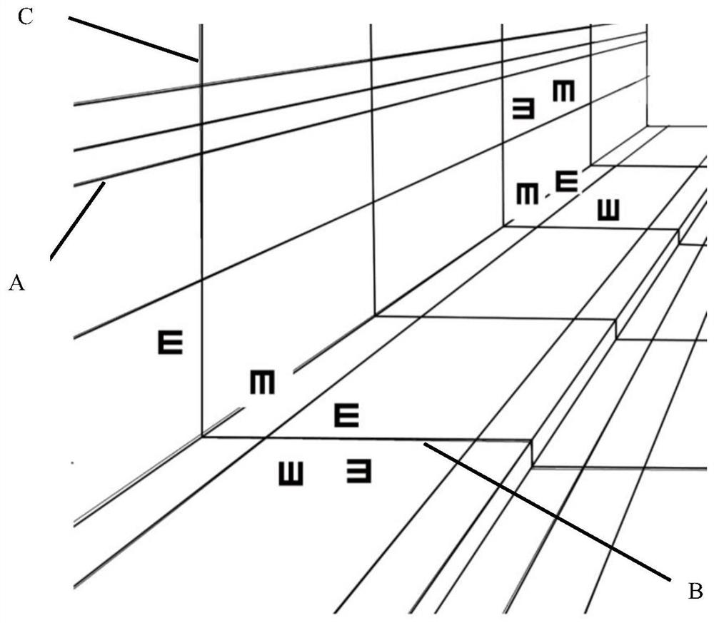 A kind of heterogeneous visual acuity chart and visual acuity testing method