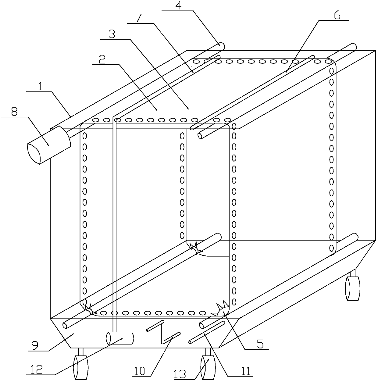 Microalgae half-dry solid state adherent cultivation device for alternate illumination of bright and dark light