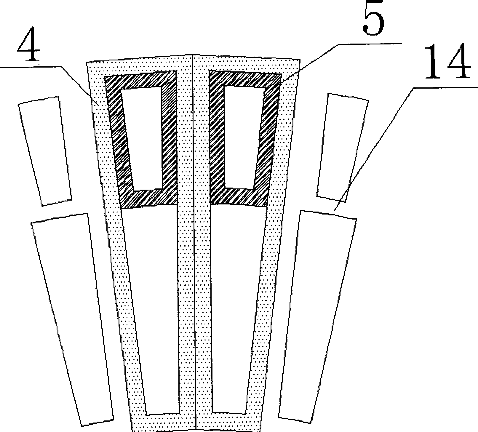 Dual-feeding mixed excitation axial magnetic field magento motor