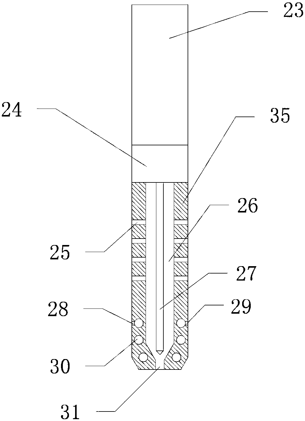 Tipping paper punching device