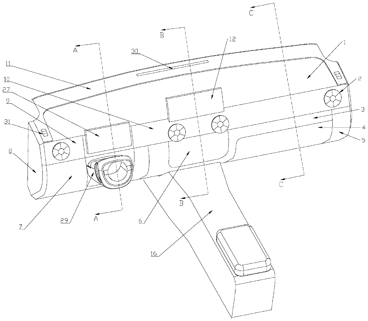 Instrument board structure suitable for automobile bodies of different sizes