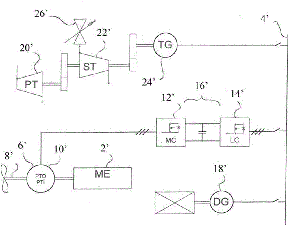 Device capable of applying waste heat of ship driving