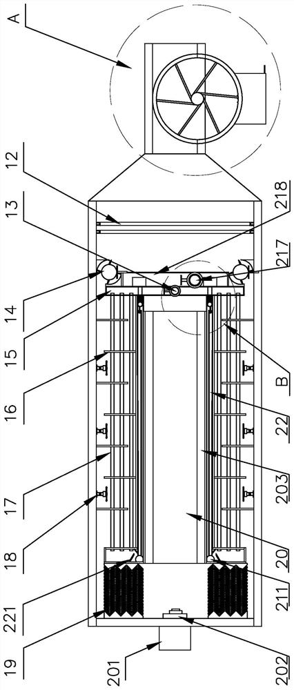 Catalytic combustion device for industrial waste gas treatment