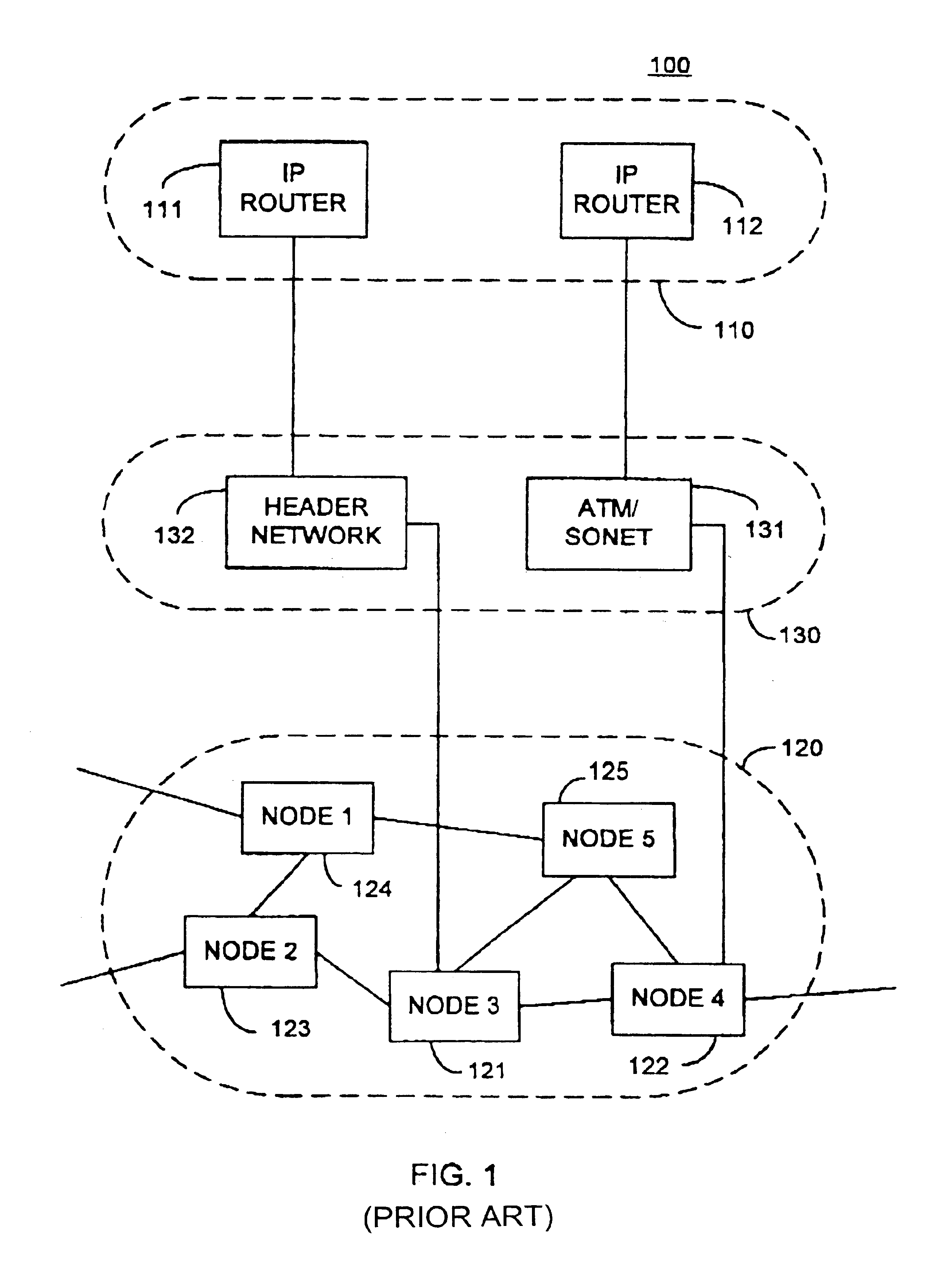 Optical layer multicasting using a single sub-carrier header and a multicast switch with active header insertion via light circulation