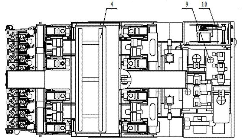 Hydraulic eight-arm anchor rod drill carriage for coal mine