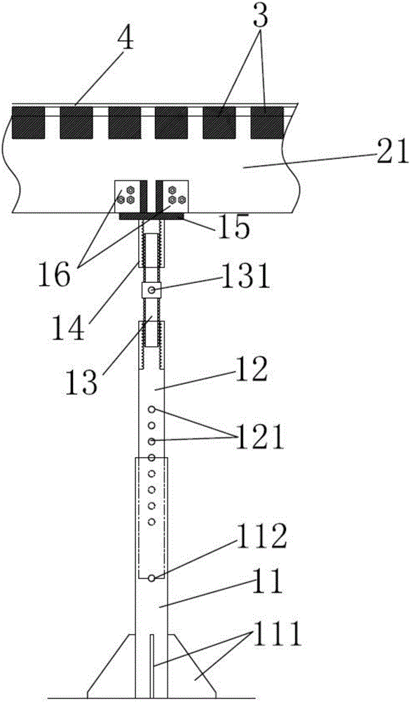 Novel adjustable moulding bed for ship