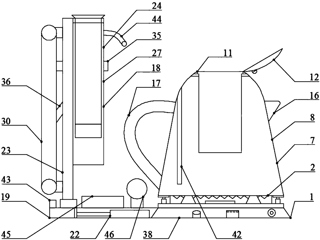 Full-automatic and safe medicine decocting device with weighing function