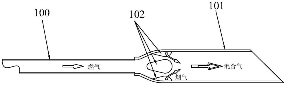 Venturi combustion spray pipe and combustor