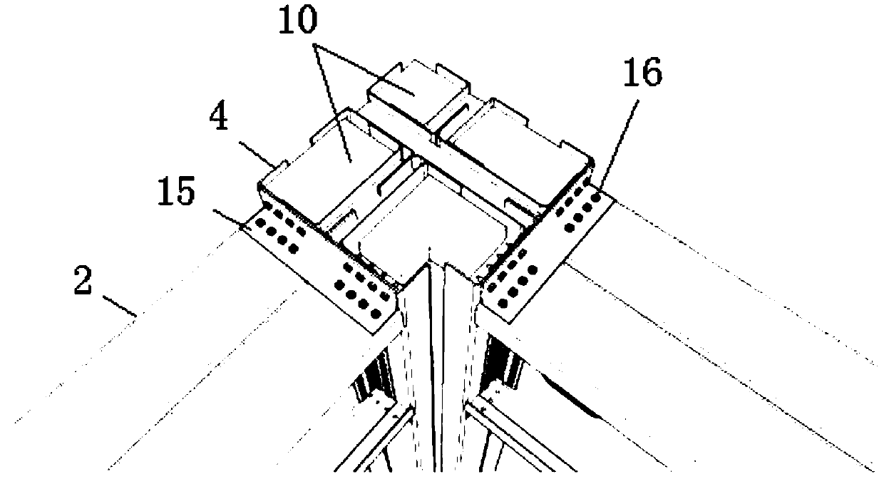 Structural system and construction method of prefabricated cold-formed thin-walled steel composite house