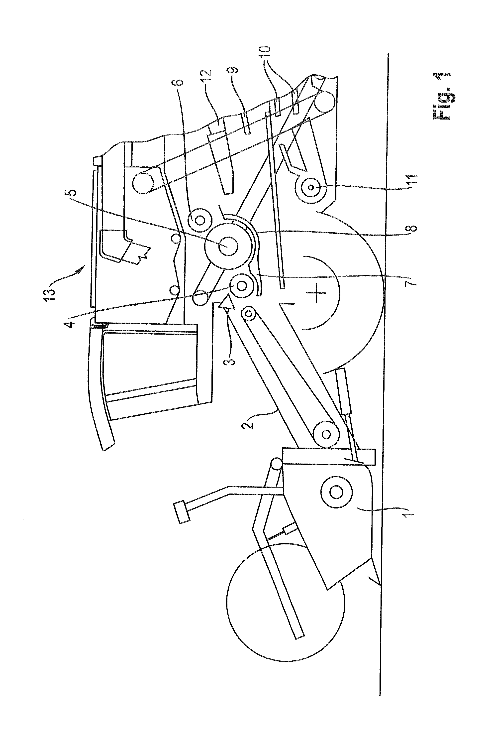 Threshing mechanism with swivellable concaves