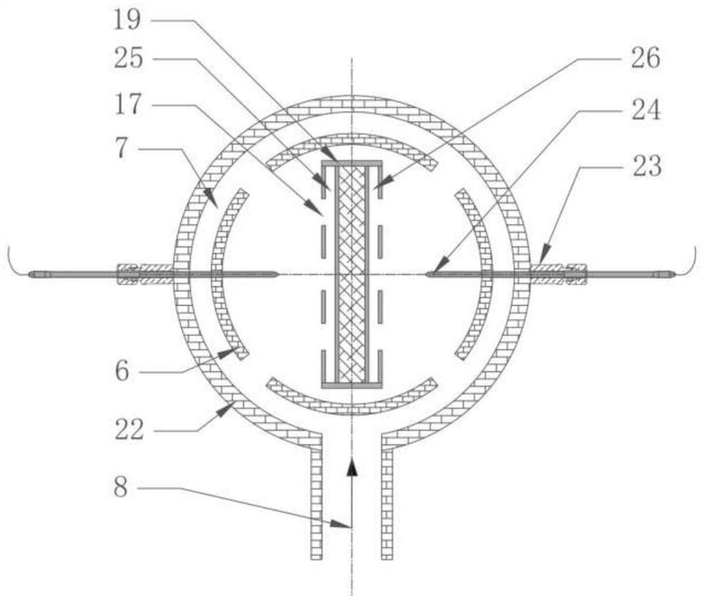 Rectangular narrow slit channel circulation structure applied to high temperature and high pressure