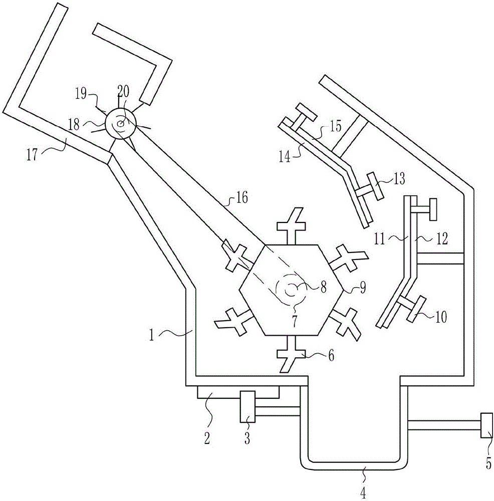 High-efficiency crushing device for feed for livestock farming