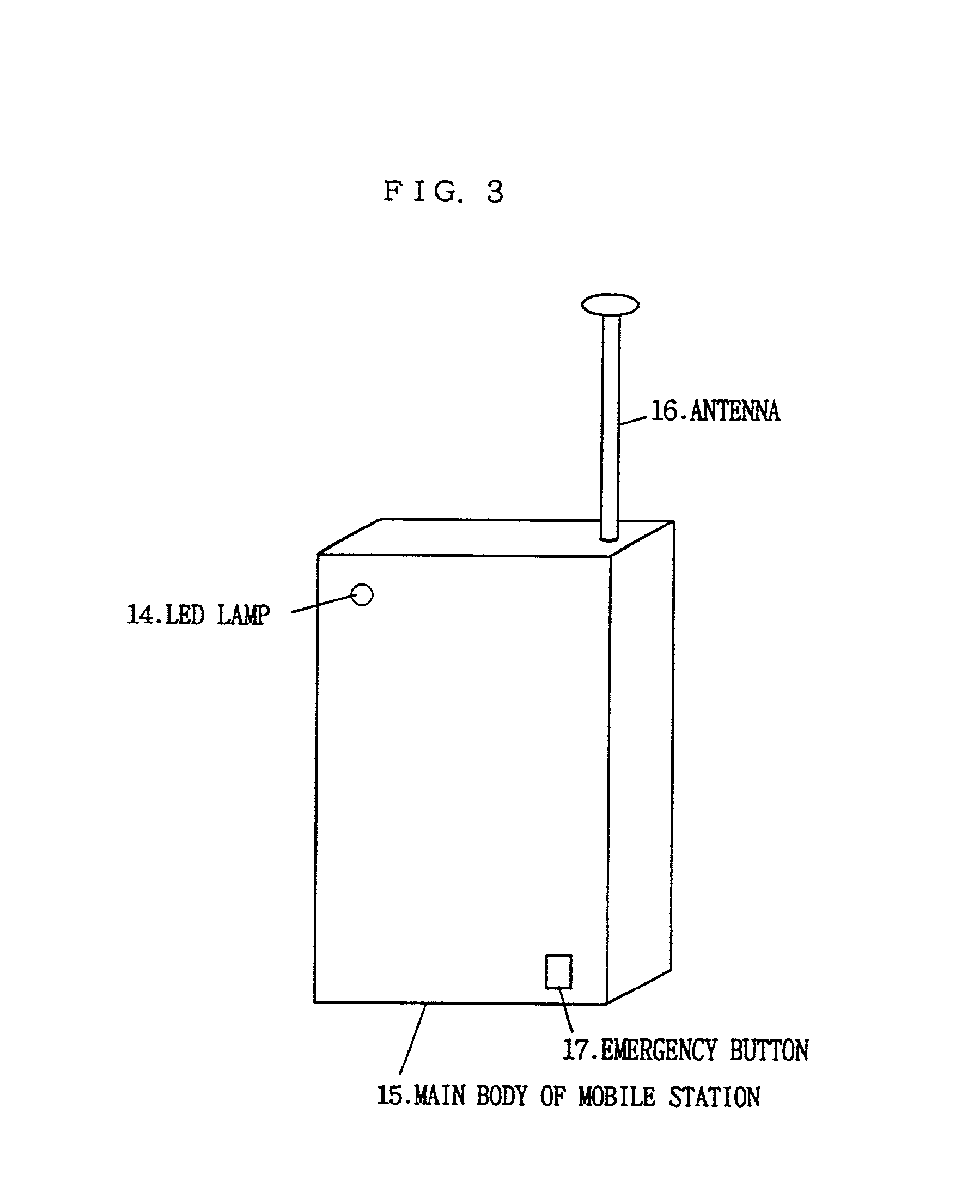 Position display system of mobile terminal