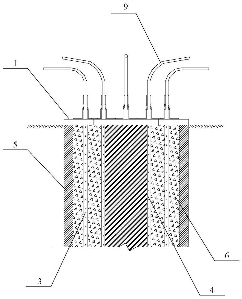 Grouting pipe pile and construction method of grouting pipe pile