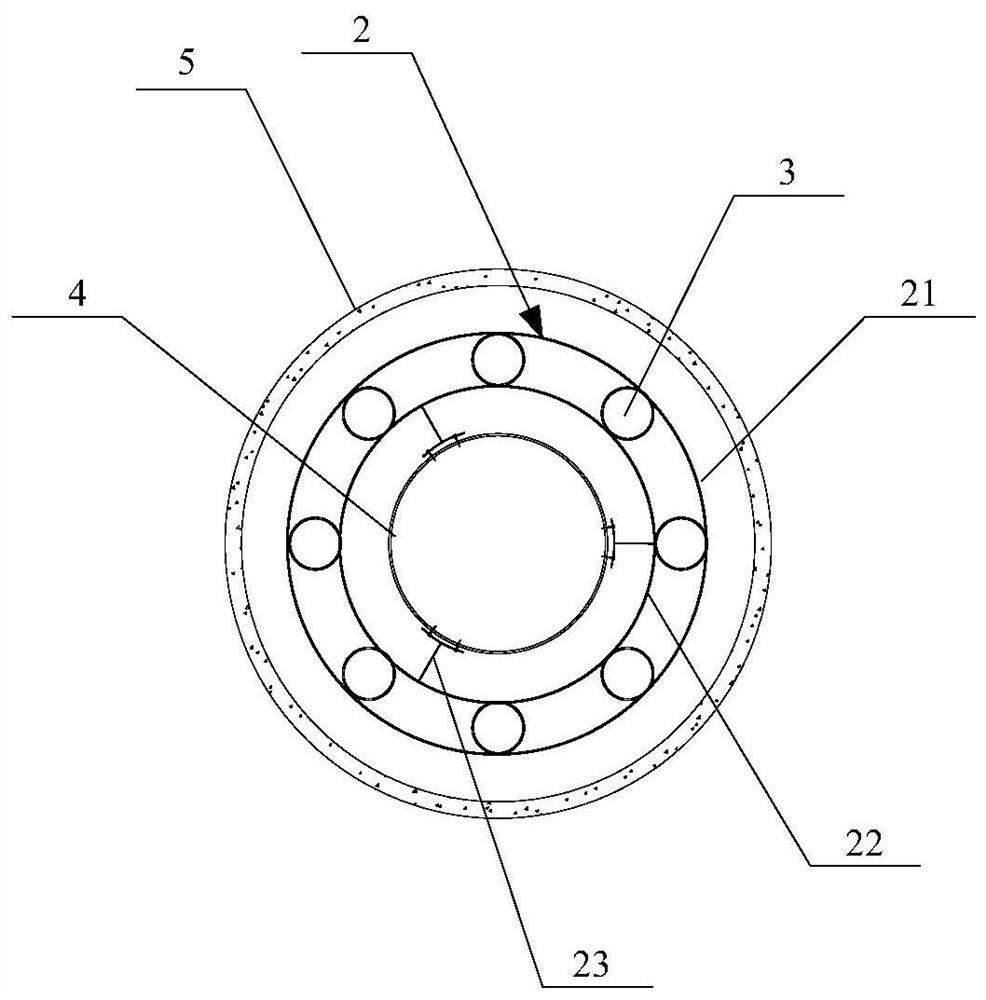 Grouting pipe pile and construction method of grouting pipe pile