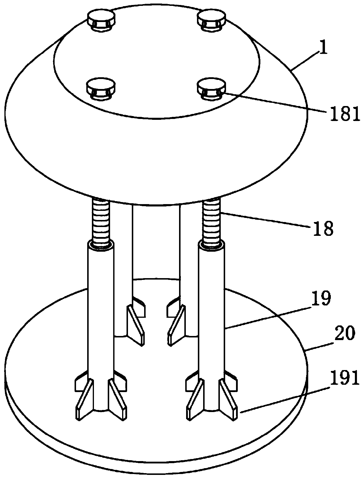 Non-power-off low-voltage electric pole