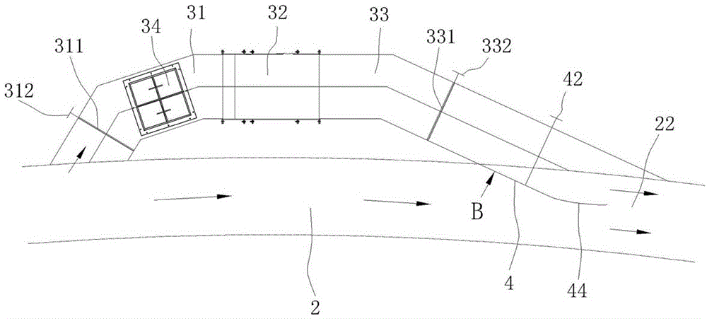 Air adding and pressurizing device of rotary kiln drying system