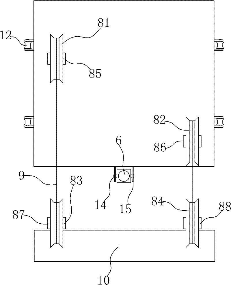 Integrated immersion quenching device of steel bottle quenching-and-tempering line