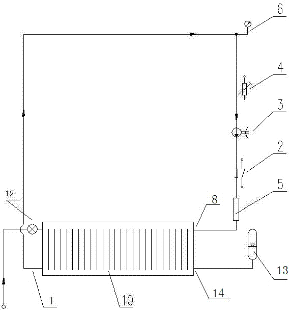 Water circulation type electric heating device