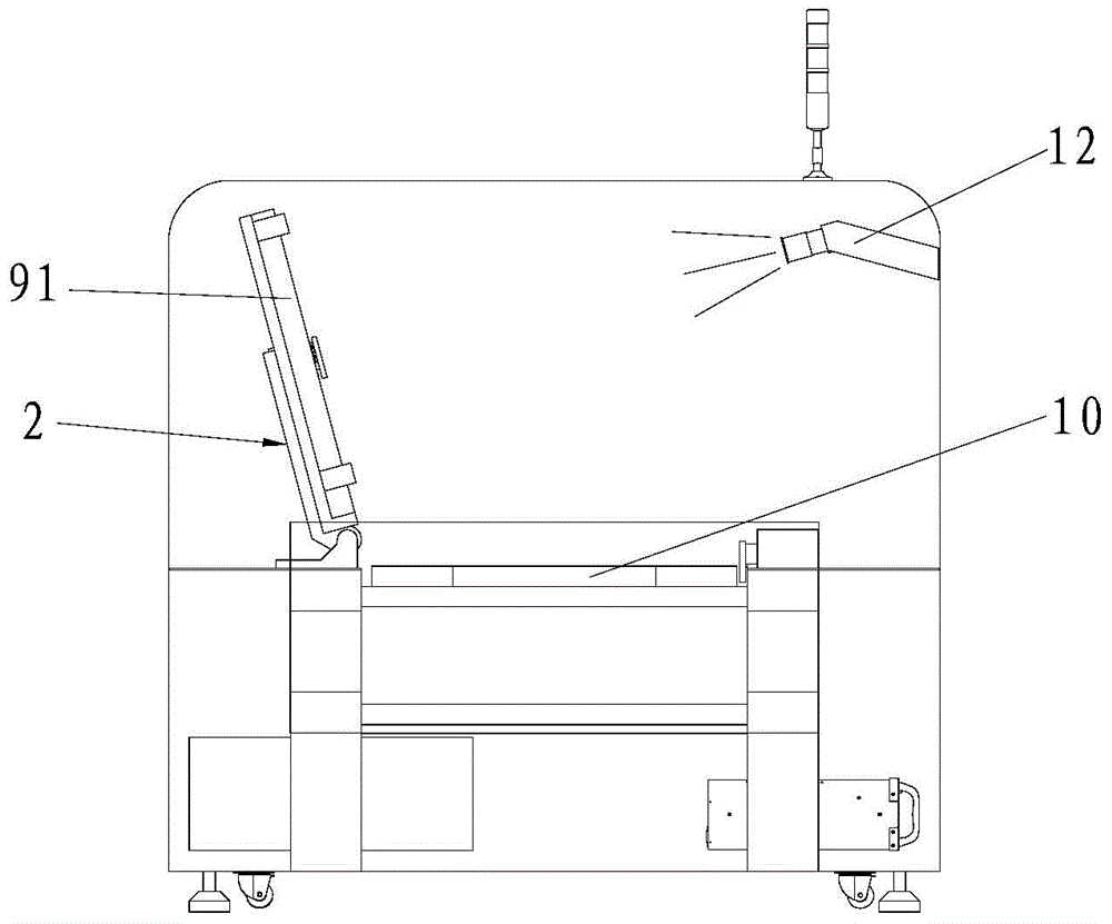 Machine vision based on-line detection system and detection method thereof