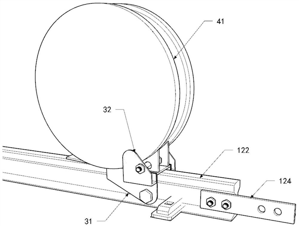 A shield trolley U-turn, translation system and construction method