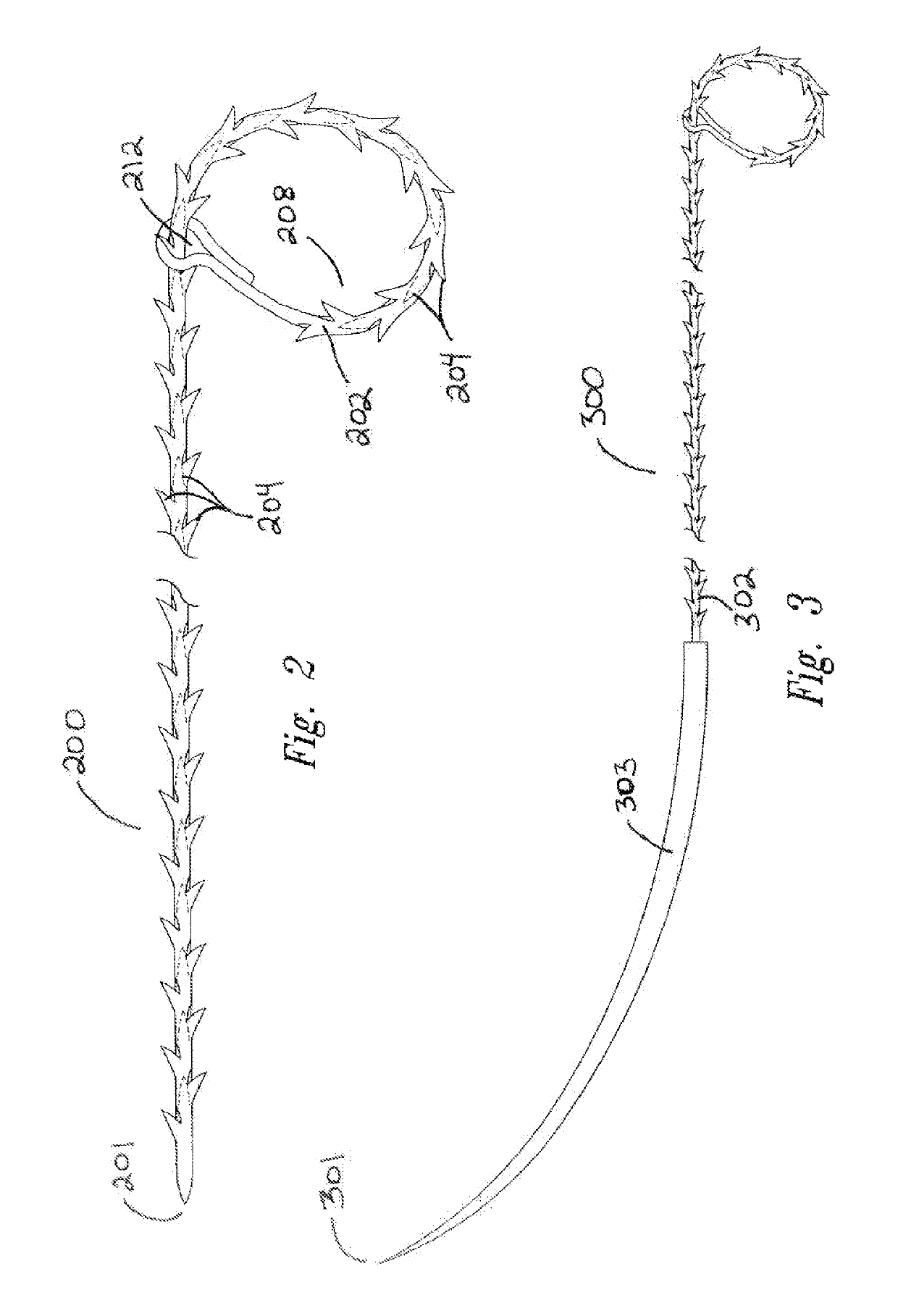 Self-retaining variable loop sutures