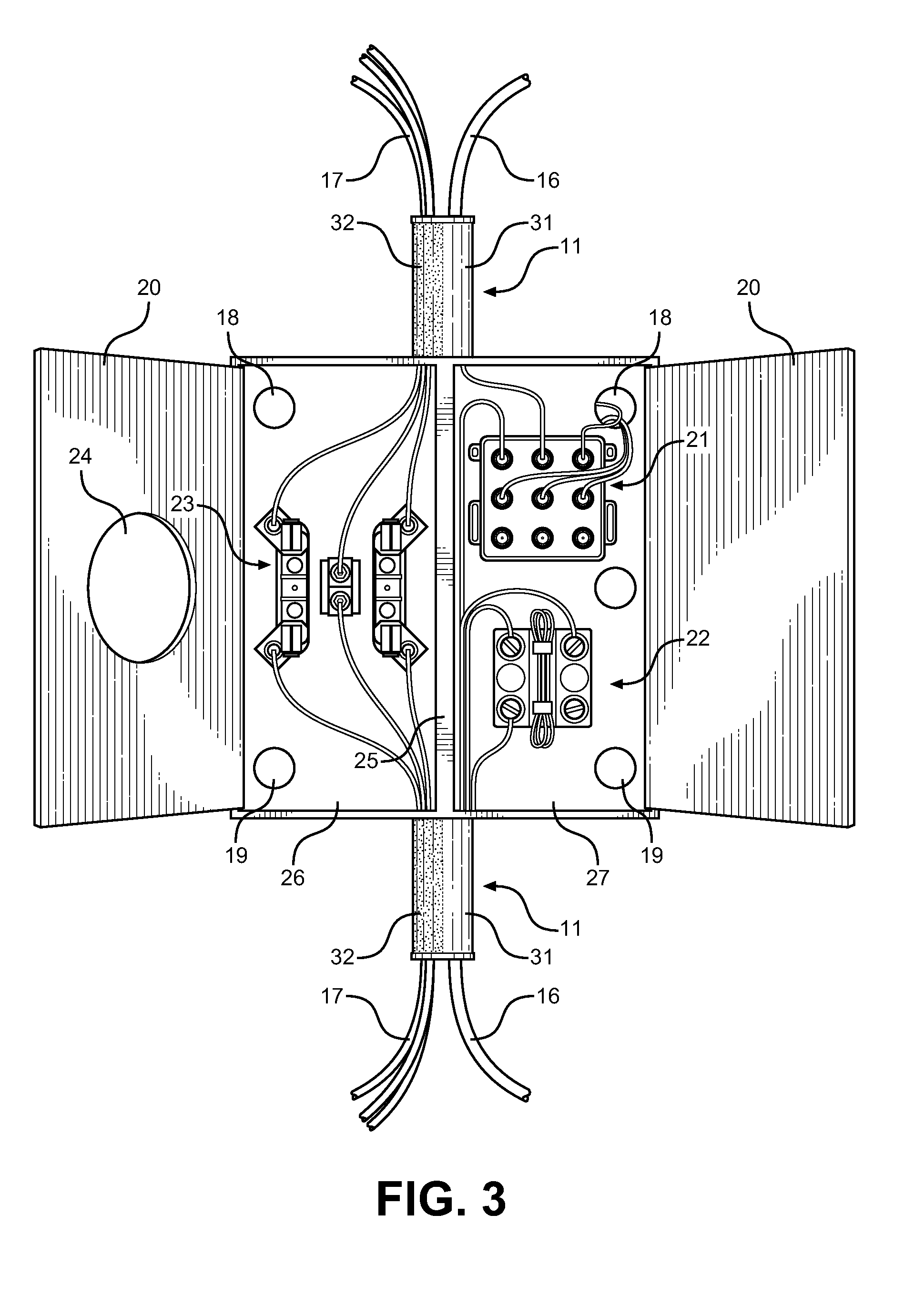 Split Line and Low Voltage Wire Conduit and Transformer Box