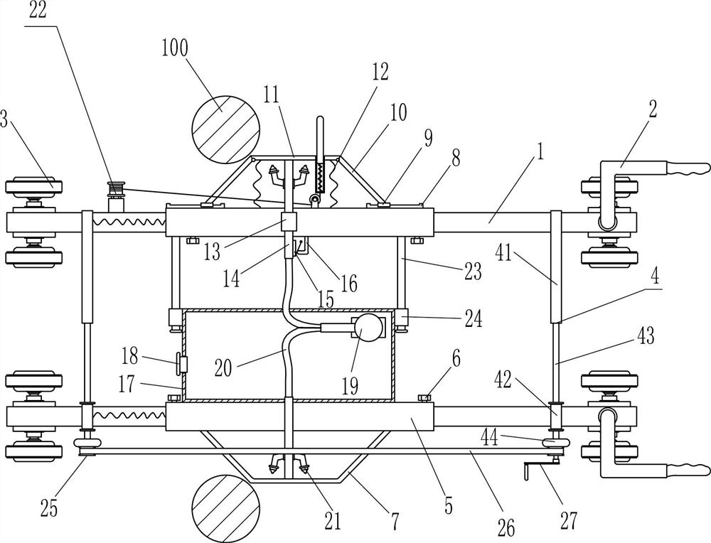 Watering machine for mine reclamation