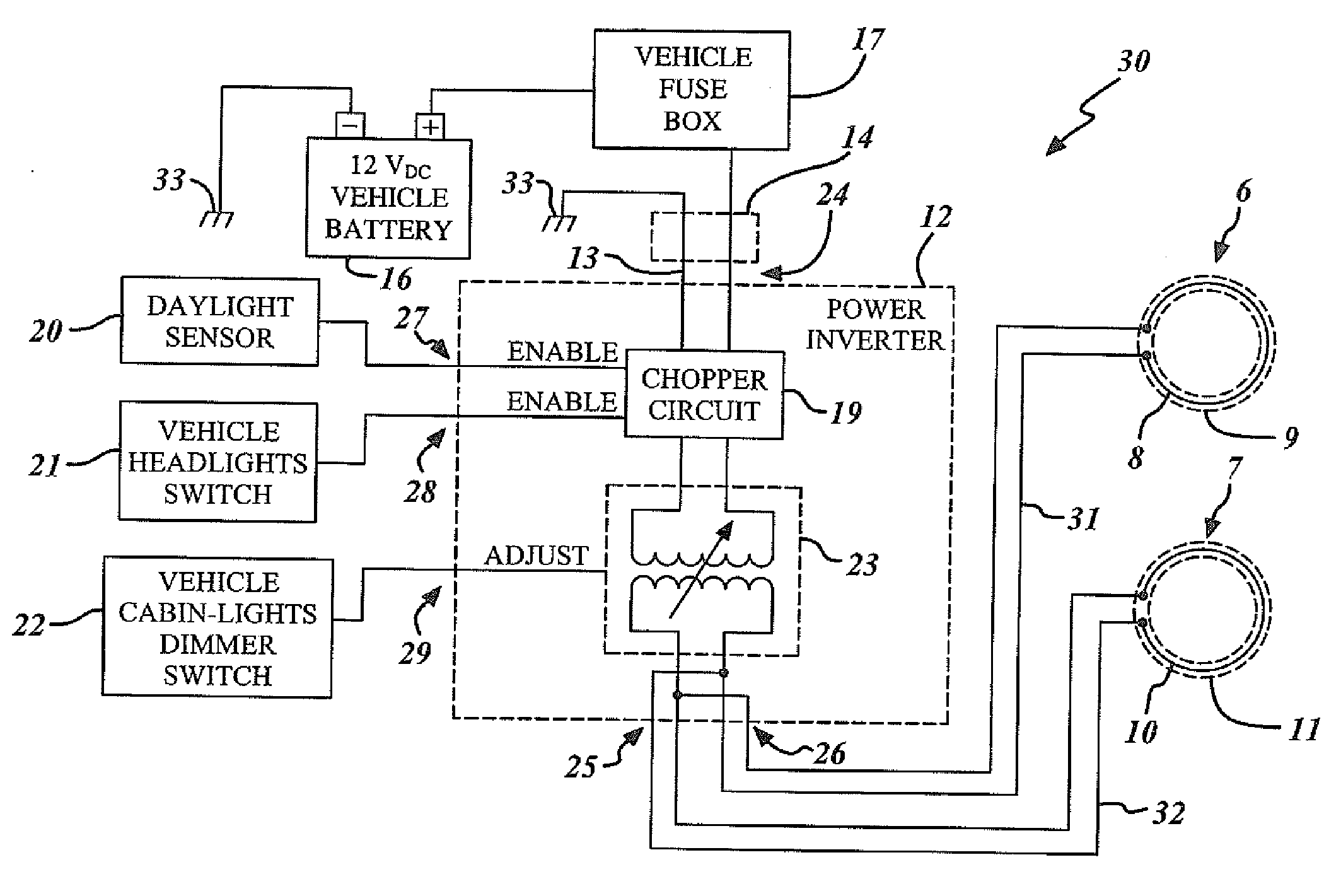 An illuminable feature module for installing in a console