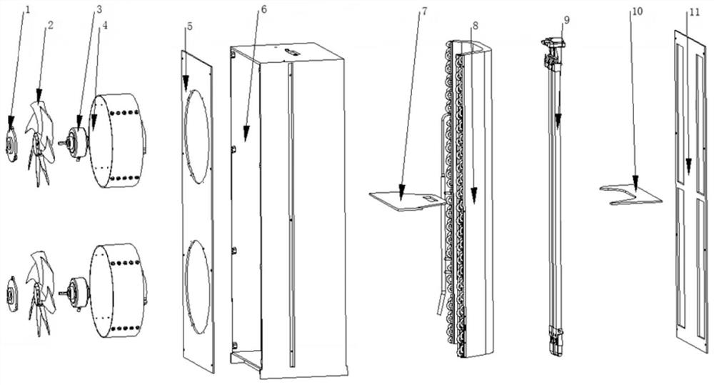 Control method for automatic speed regulation of air conditioner fans